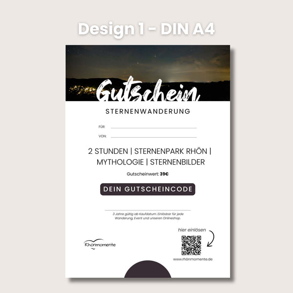 PDF Gutschein Sternenwanderung