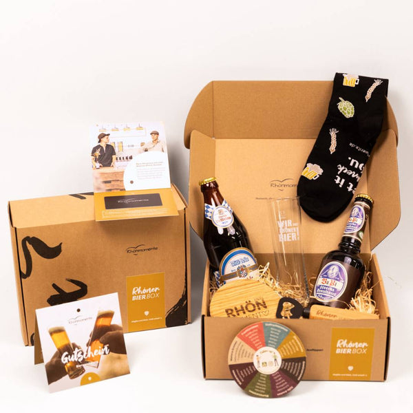 Geschenkbox Bier + Gutschein