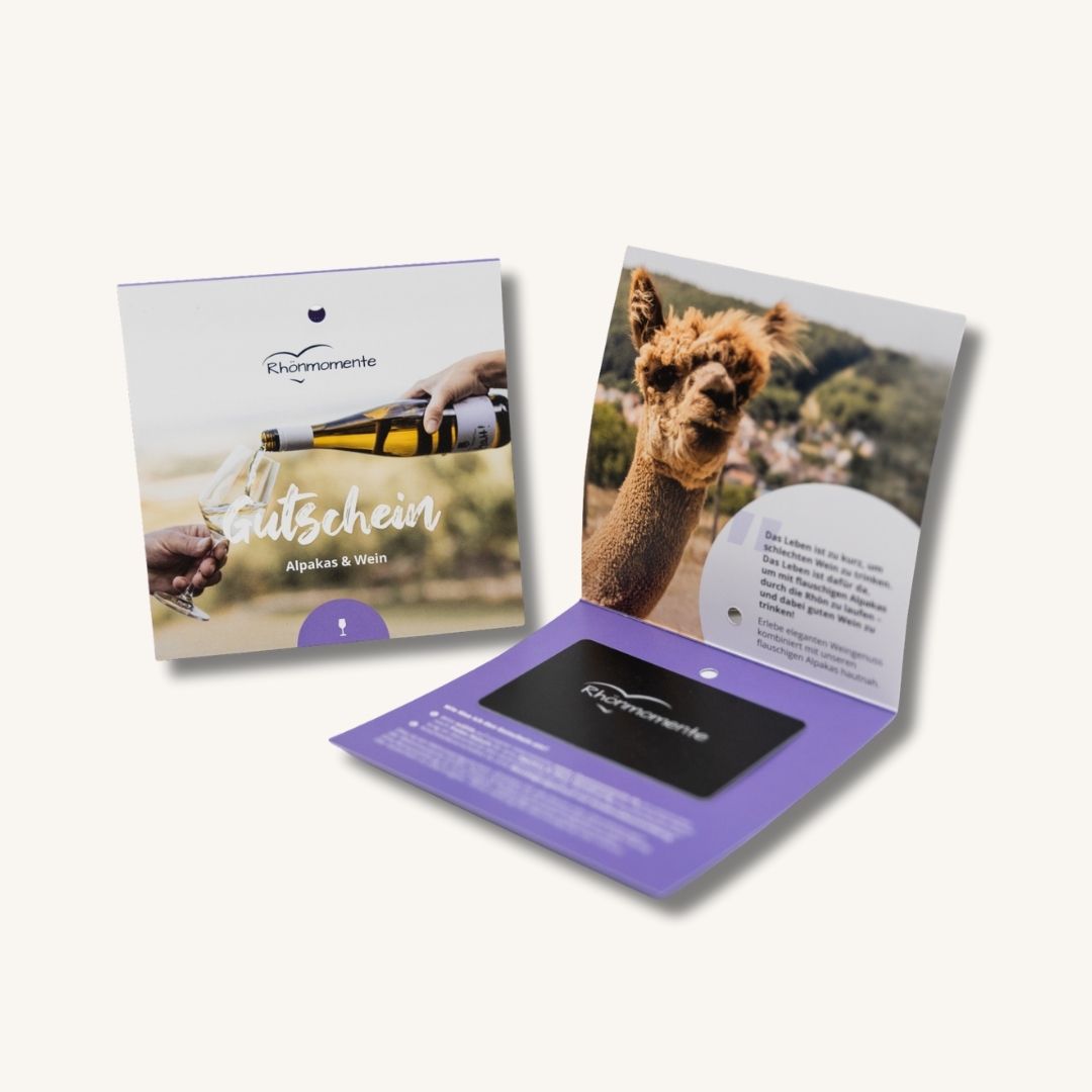 Gutschein Alpaka Wein Tour