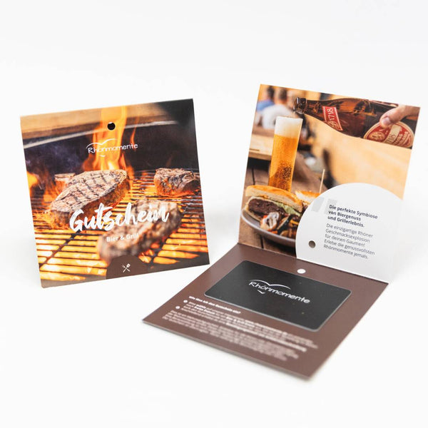 Geschenkbox Grill + Gutschein