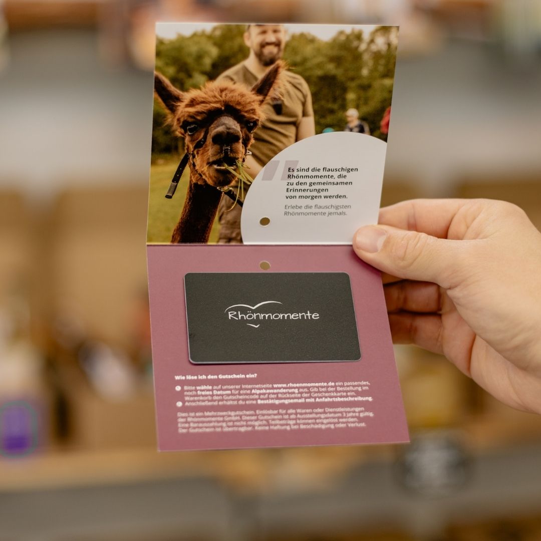 Gutschein Alpakawanderung