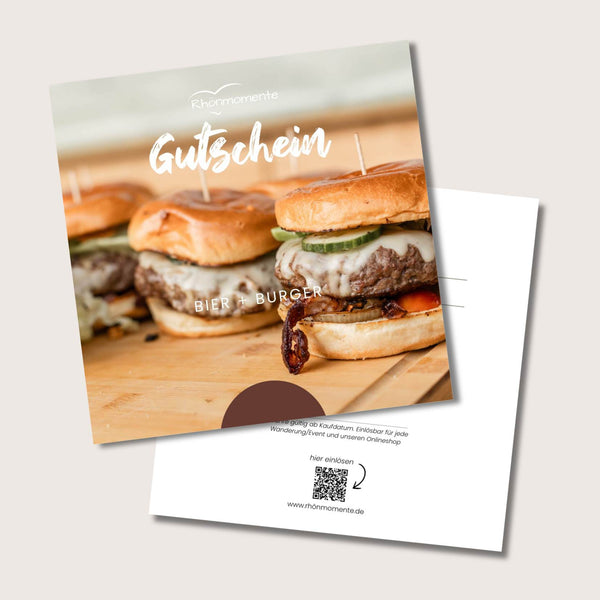 PDF Gutschein Bier + Burger