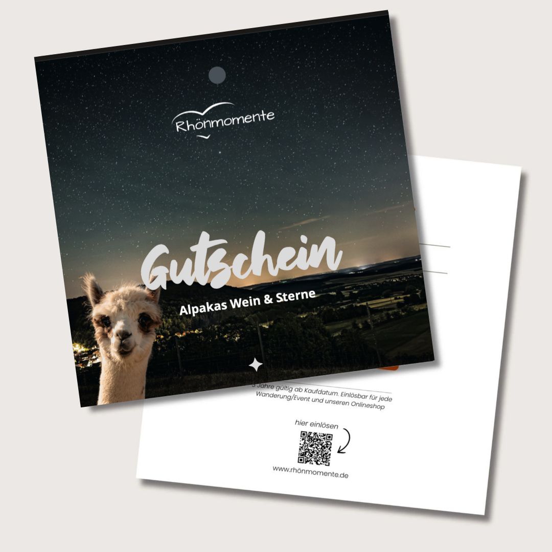 PDF Gutschein Alpakas, Wein & Sterne