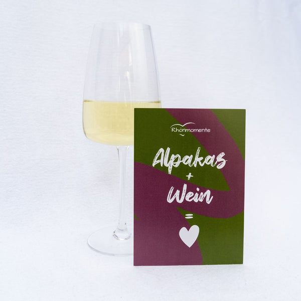 Alpakas & Wein - Gutschein